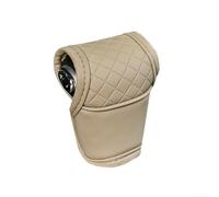 Funda para palanca de cambios de coche de piel sintética para mejorar la estética y agarre ergonómico para una experiencia de conducción suave (beige)