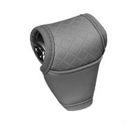 Funda para palanca de cambios de coche de piel sintética para palanca de cambios, mejora la estética y la experiencia de conducción (gris)