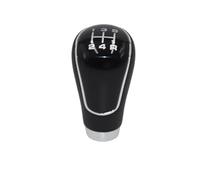 Funda para palanca de cambios de coche, palanca de cambios manual, repuesto para Hyundai, Ix35, Elantra, Tucson Matrix, cubierta de maletero de palanca de cambios (negro 5 velocidades plateado) (negro