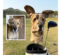 Funda para palo de golf para perro, personalizable, para hierro/5 madera/7 madera/híbrido, hecho a mano, gorro de golf para mascotas (case10)