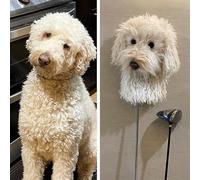 Funda para palo de golf para perro, personalizable, para hierro/5 madera/7 madera/híbrido, hecho a mano, gorro de golf para mascotas (estuche 2)