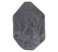 Funda para parrilla de 22 pulgadas para plancha de mesa con capucha, poliéster 420D, resistente a la intemperie, funda protectora para uso en exteriores (gris)