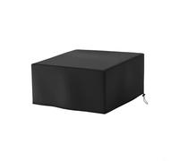 Funda para parrilla de barbacoa, tela Oxford 420D, 45 x 45 x 28 cm, protector cuadrado para muebles de exterior, cubierta antipolvo impermeable para patio y jardín (negro)