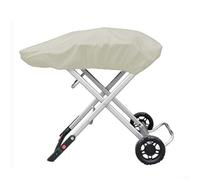 Funda para parrilla Weber Traveler impermeable, resistente 210D Oxford, cubierta portátil para barbacoa de gas con correas resistentes al viento para exteriores, beige