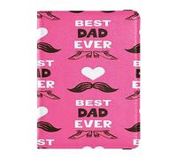 Funda para pasaporte, cartera combinada de piel sintética, tarjetero, tarjetero, protector de tarjetas para mujeres y hombres, patrón decorativo, bigotes, corazones, padres, Varios colores, Talla única