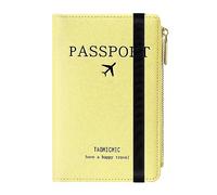 Funda para Pasaporte con Bloqueo RFID - Protector de Tarjetas de Crédito, Documentos de Viaje - Organizador y Cartera con Cremallera - Accesorio de Viaje