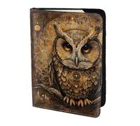 Funda para pasaporte con diseño de búho, diseño de creencias de búho, para tarjetas y documentos