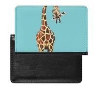 Funda para pasaporte con diseño de jirafa de animales salvajes, con ranura para tarjetas, funda para pasaporte de viaje