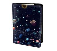 Funda para pasaporte con estampado de mapa de constelaciones de estrellas, cartera de viaje delgada y ligera, accesorio de moda universal para adultos