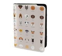 Funda para pasaporte con estampado de raza de perro, para viajes, mujeres y hombres, bonita funda para pasaporte de viaje