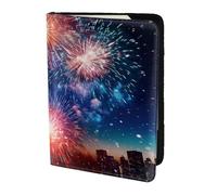 Funda para pasaporte con impresión 3D de fuegos artificiales de explosión, funda para pasaporte para tarjetas y documentos