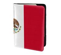Funda para pasaporte con impresión de bandera de México para viajes, funda para pasaporte para accesorios de viaje para mujeres y hombres, NEGRO, One Size