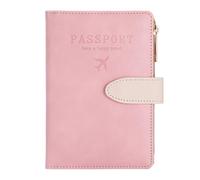 Funda para pasaporte con ranura para tarjeta de crédito y ranura para tarjeta de embarque, funda para pasaporte, funda tipo cartera para pasaporte, libro de viaje, imprescindible, bloqueo RFID,