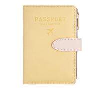 Funda para pasaporte con ranura para tarjeta de crédito y ranura para tarjeta de embarque, funda para pasaporte, funda tipo cartera para pasaporte, libro de viaje, imprescindible, bloqueo RFID,