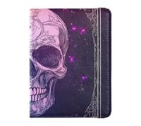 Funda para pasaporte de piel con diseño de esqueleto astrológico de Tarot, funda para pasaporte, combo de soporte para pasaporte con ranura para tarjeta de vacunación, ligera, Misterioso esqueleto