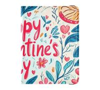 Funda para pasaporte de piel con diseño de hojas florales para el día de San Valentín, cartera para pasaporte, bonito libro de pasaporte, ultrafino, Hojas florales para el día de San Valentín, 1 size