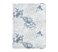 Funda para pasaporte para mujeres y hombres, funda de pasaporte de viaje, funda para pasaporte, bloqueo RFID, flor de crisantemo, chrysanthemum flower, Talla única, Casual