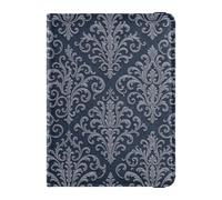 Funda para pasaporte para viajes, estilo barroco, para mujeres y hombres, con ranura para tarjetas, color azul