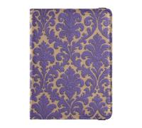 Funda para pasaporte para viajes, estilo barroco, para mujeres y hombres, con ranura para tarjetas, color morado