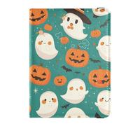 Funda para pasaporte para viajes, lindas calabazas, fantasmas, funda para pasaporte para mujeres y hombres, con ranura para tarjetas