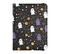 Funda para pasaporte para viajes, lindos fantasmas de Halloween, funda para pasaporte para mujeres y hombres con ranura para tarjetas
