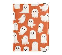 Funda para pasaporte para viajes, lindos fantasmas, funda naranja para pasaporte, para mujeres y hombres, con ranura para tarjetas