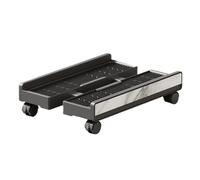 Funda para PC genérica - Ajustable portátil Shelf | Adjustable Computer Tower Stand with Brake Wheels, Portable Under-Desk Shelf for Laptops, Printers, Monitors, Setups, Office and Floor Storage