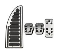 Funda para pedal de coche para Focus 2, 3, 4, MK2, MK3, MK4, se adapta a Kuga para Escape RS ST 2005-2017 Auto Car Sport Fuel Brake Dead Pedal Cover Pedal de freno (AT con descanso) (MT con descanso)