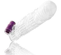 Ohmama - funda pene texturada con bala vibradora