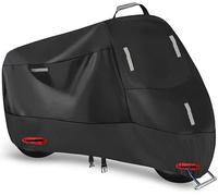 Funda para Piaggio Gilera Nexus 125/250/500 2000-2007: Cubierta Impermeable Oxford con Bandas Reflectantes y Cierre - Antilluvia, Polvo y Rayos UV,S（190cm+90cm+100cm）