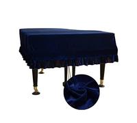 Funda Para Piano Anti scratch polvo de polvo a prueba de polvo a prueba de polvo protectora protectora tapa de piano resistente al polvo MacRame cubierta de piano lavable suave Cubierta Para Piano(Blu