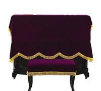Funda para Piano Funda for piano de terciopelo dorado, minimalista, decorativa, a prueba de polvo, for el hogar, 1 unidad(Color 02,Bench 60x40cm 1piece)