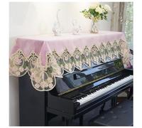 Funda para piano, paño cubierta de antipolvo, funda protectora superior vertical, a prueba polvo, estilo europeo, lujo, simple, elegante, piano con borla C 58 * 150cm