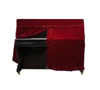 Funda Para Piano Piano Cubierta completa Piano Color sólido Half Style Open Protector Dust Cover Instruments Decoración de accesorios Cubierta Para Piano(Green)