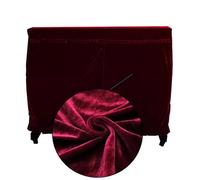 Funda Para Piano Piano Cubierta completa Piano Color sólido Half Style Open Protector Dust Cover Instruments Decoración de accesorios Cubierta Para Piano(Red)
