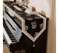 funda para piano Soft Touch Piano Top Runner Mat 80 120 160 200 240 280 Cm De Largo, Almohadillas Protectoras Superiores Para Tocador/piano Digital(Style-4,30x160cm/11.8x63in)