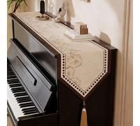 funda para piano Soft Touch Piano Top Runner Mat 80 120 160 200 240 280 Cm De Largo, Almohadillas Protectoras Superiores Para Tocador/piano Digital(Style-3,30x120cm/11.8x47.2in)