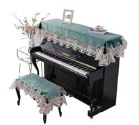 Funda para piano vertical, Piano and Bench Cover Set Multicolor 80x210cm 58x118cm(Lake Green,80x210cm Piano Cover)