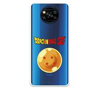 Funda para Poco X3 Oficial de Dragon Ball Bola de Dragón nº 4 para Proteger tu móvil. Carcasa para Xiaomi de Silicona Flexible con Licencia Oficial de Dragon Ball.