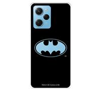 Funda para Poco X5 Pro 5G Oficial de DC Comics Batman Logo Transparente para Proteger tu móvil. Carcasa para Poco de Silicona Flexible con Licencia Oficial de DC Comics