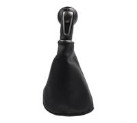 Funda para pomo de palanca de cambios para asiento para ibiza IV 6J 2009-2017 manual de cuero con costuras negras, pieza de repuesto para interior de automóvil