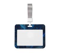 Funda para porta credencial con diseño de águila majestuosa en tormenta eléctrica, cuerda para colgar, carcasa protectora para el pecho