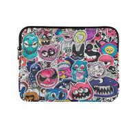 Funda para portátil 13-14 pulgadas funda para portátil graffiti arte tendencia jugar pegatinas portátil portátil portátil bolsillo para portátil