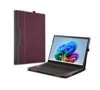 Funda para portátil ASUS Zenbook S16 (UX5606 UM5606 UM5606WA) [Nota otros modelos] Funda protectora de piel sintética de 16 pulgadas (rojo vino)