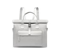 Funda para Portátil Backpack Shoulder Hand Bag for School Office Business Maletín para Mujer(Blanco)