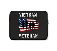 Funda para Portátil Bandera De La Fuerza Aérea De La Marina del Ejército De Los EE. UU., Veteran De Vietnam Ordenador Portátil Caso Impermeable Funda Protectora para Portátiles 15In, para Mujer