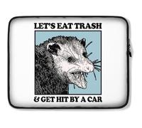 Funda para Portátil Comamos Basura Y Seamos Atropellados por Un Coche. Divertidos Amantes De Las Zarigüeyas Funda Ordenador Portatil Anti-Rasguños Funda para Portatil 15In, para Laptop