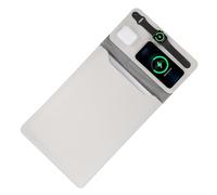 Funda para portátil con carga inalámbrica, funda de cuero 5 en 1, alfombrilla de mouse y almohadilla de escritorio, carga rápida para teléfonos, auriculares y reloj, cargador inalámbrico 3 en 1,