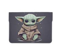 Funda para portátil con diseño de Baby Yoda de Star Wars, compatible con MacBook Air 13/MacBook Pro 13, de piel suave, que también sirve como