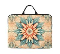 Funda para portátil con estampado de círculos artísticos de 16.5 x 12.2 pulgadas, doble uso comercial e informal, adecuada para algunos portátiles